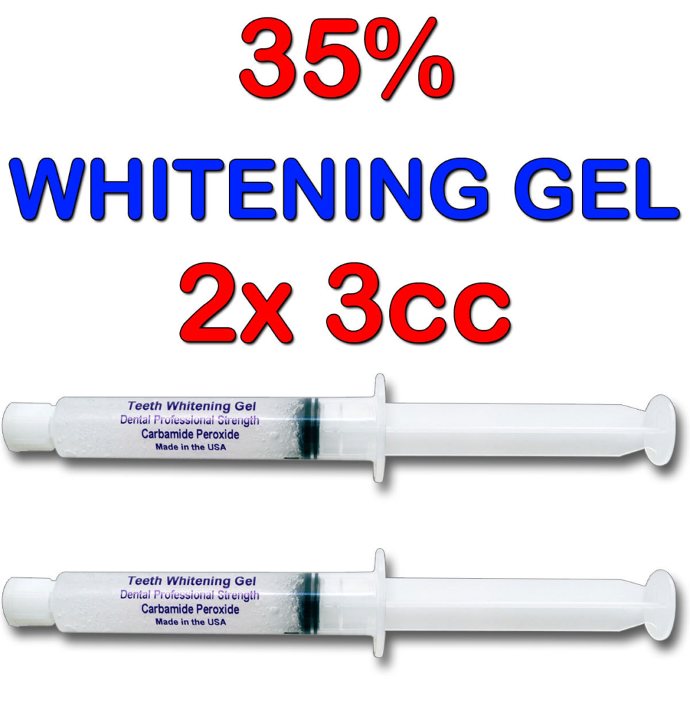 2 Teeth Whitening Gel Syringes 35 Gel Professional Tooth Bleaching