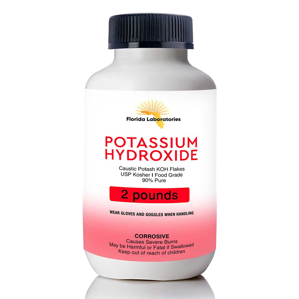 Potassium Hydroxide flake caustic potash 20 lb. -LTD. QTY.-2