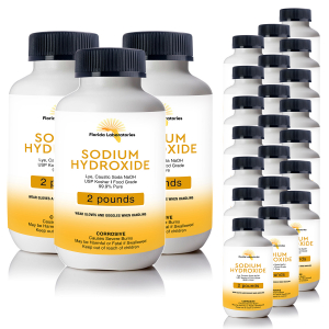 Sodium Hydroxide 48 lbs lye food grade Florida FLALAB USA