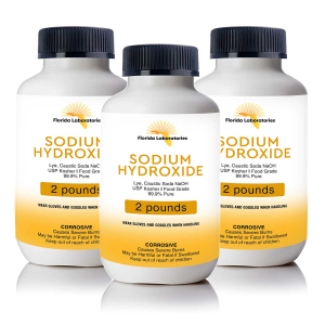 Sodium Hydroxide 6 lbs lye food grade Florida FLALAB USA