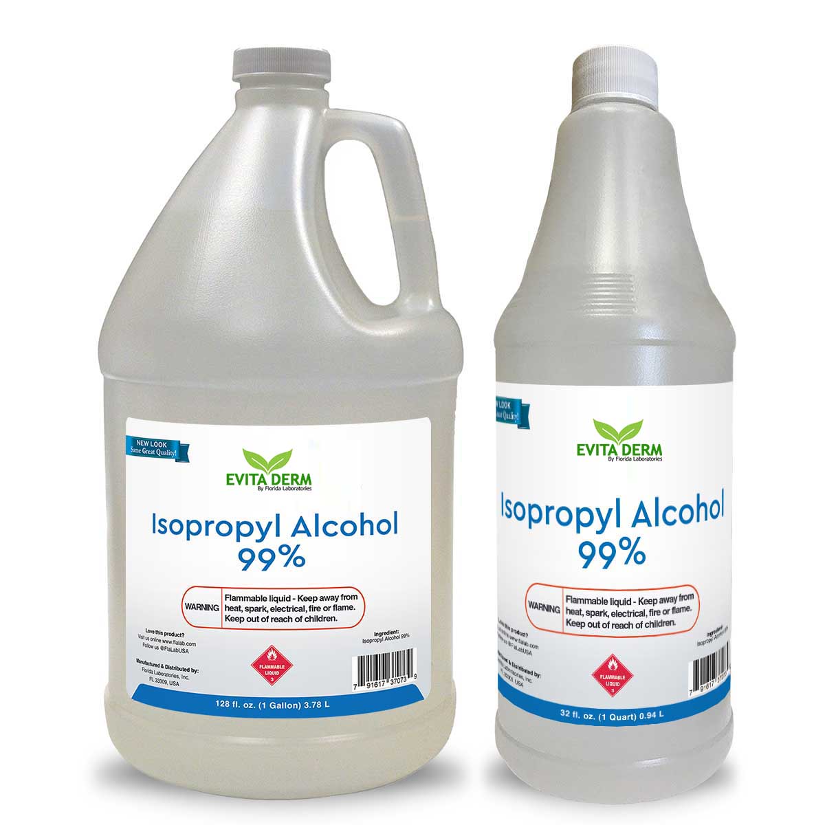 Isopropyl Alcohol 99% Bottles, 4-pack