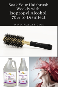 Disinfect Your Hairbrush with Isopropyl Alcohol