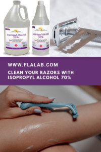 Clean Your Razor with Isopropyl Alcohol 70 %
