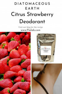 Strawberry Deodorant Diatomaceous earth