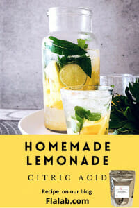 Homemade Lemonade with Citric Acid