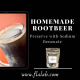 Home made root beer