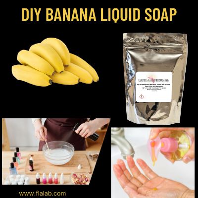 DIY banana liquid soap
