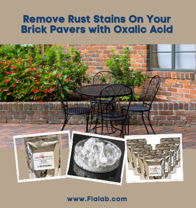 Rust Stain Removal From Brick Pavers Flalab Com - How To Clean Rust From Patio Stones